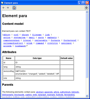 XMLmind XML Editor - Content Model Help